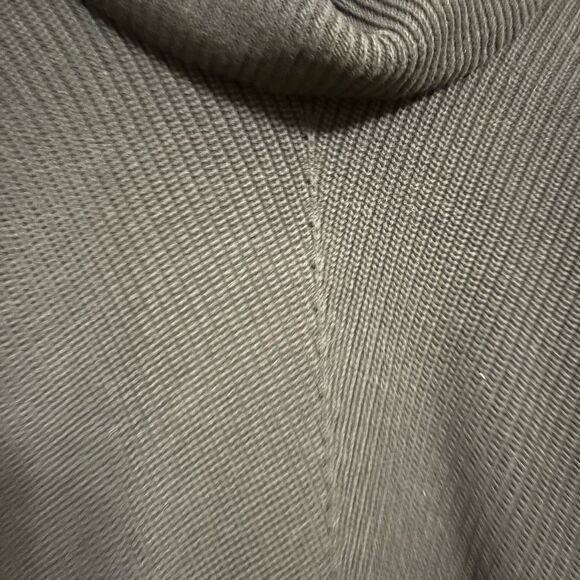 Talbots Women’s Black Cotton Blend Ribbed Cowl Neck Sweater Petite Medium - Picture 6 of 10